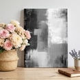 thumbnail image 2 of Canvas Wall Art, Grey Framed Canvas Prints for Bedroom Bathroom, Modern Oil Painted Art Abstract Geometric Gallery Wrapped Wall Decor for Home Office, Gifts, 11"x14" Ship Next Day, 2 of 9