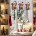 thumbnail image 3 of Valances for Windows Highland Cattle Christmas Poinsettia Flower Rod Pocket Short Curtain for bathroom living room bedroom Winter Snow Seamless 1 Panel 54x18in, 3 of 7