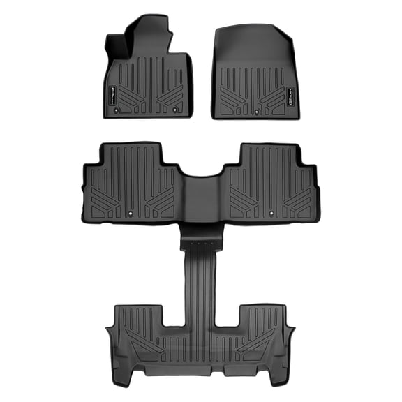 SMARTLINER 3 Rows Custom Fit Floor Liners Compatible with 2020 - 2025 Hyundai Palisade 7 Passenger (Gasoline | )
