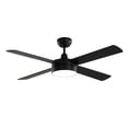 thumbnail image 1 of Ventilador de Techo Alphaled 52' con luz LED 3 tonos control remoto color negro, 1 of 3