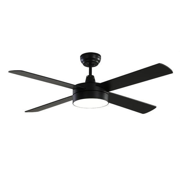 Ventilador de Techo Alphaled 52' con luz LED 3 tonos control remoto color negro
