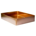 thumbnail image 6 of Eden Bath EB-SS002RG 18.9 x 14.6 in. Rectangular Stainless Steel Vessel Sink with Drain in Rose Gold, 6 of 7