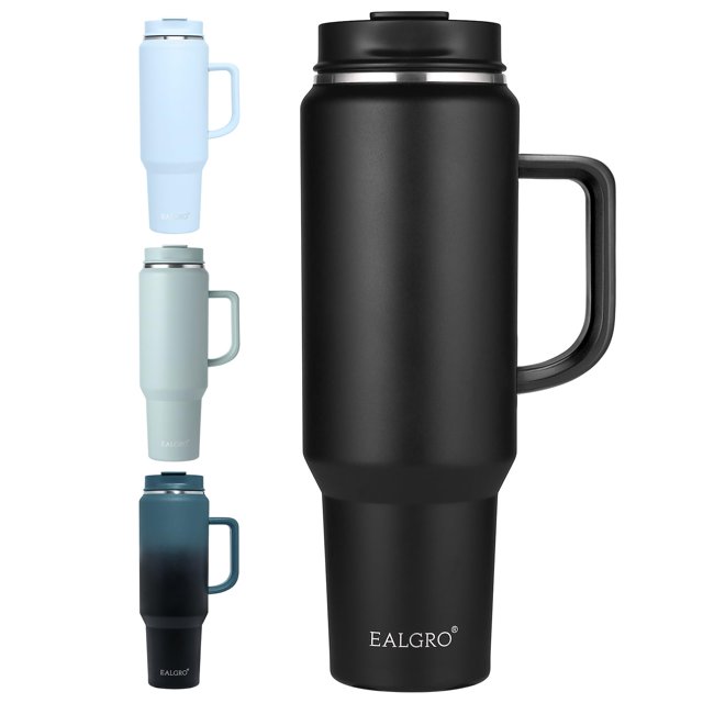 Vaso EALGRO de 1,5 L con mango de acero inoxidable aislante