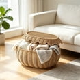 thumbnail image 5 of Yaayu Imitation Rattan Woven Storage Basket with Lid, Covered Organizer for Snacks Toys Clothing, Storage Bin for Home, Large, 5 of 5