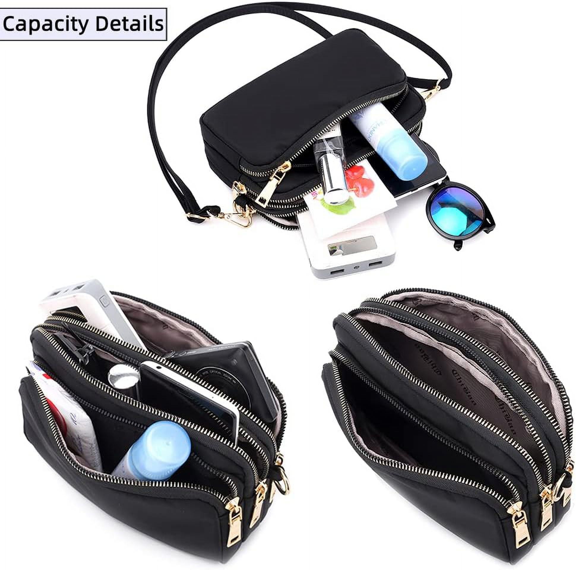Crossbody Bag for Women, Lightweight Purses Nylon Small Shoulder Bag Satchel