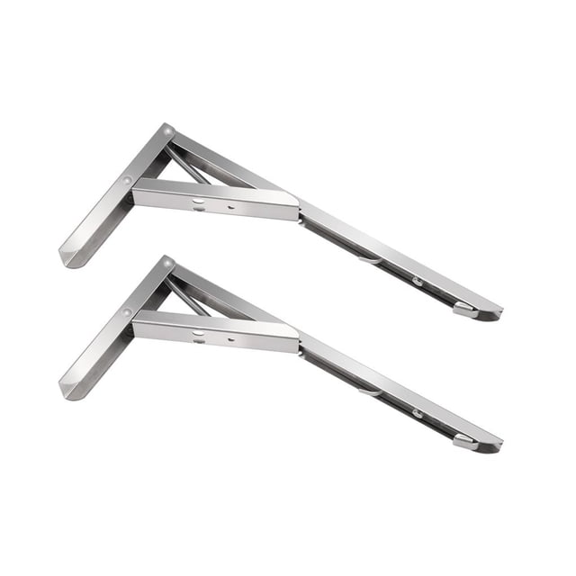Matsuzay 2 uds soportes de estante plegables de acero inoxidable de alta resistencia soporte de estante plegable para de trabajo ahorro de espacio Conjuntos de muebles de dormitorio Numero 3 Matsuzay HA024806-03