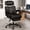 Black, variant on FelixKing Ergonomic Office Chair with Adjustable Headrest Executive Leather Desk Chair with Flip Up Arms, Comfy Computer Chair with Lumbar Support & Rocking Function for Home Office