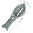 thumbnail image 2 of Fish Skin Brush, Fish Scale Scraper, Plastic Fish Scale Scraper, Easier to Remove Fish Scale Skin, Kitchen, Cooking Tools (Green), 2 of 7