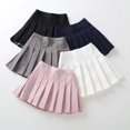 thumbnail image 2 of Minifaldas plisadas Vintage para niños y niñas, faldas de tenis coreanas, faldas cortas de uniforme de estudiante, blanco y negro, Verano, 2 of 5