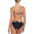 thumbnail image 3 of LASCANA Women's Mixed Print Fold Over Bikini Swimsuit Bottom Contrast Trim, 3 of 5