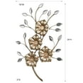 thumbnail image 3 of Cadwell Flower Wall Art Champagne Gold, 3 of 5