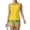 Complexion, variant on Tankini Swimsuits for Women Sunflower Print Crew Neck Drawstring Sports Bathing Suits Summer Beach 2 Piece Swimsuit Yellow L