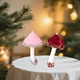 thumbnail image 4 of Hometravel Simulation Mushroom Ornaments, Christmas Gold Powder Painted Desktop Decor, Small Festive Tree Pendants for Holiday Arrangements and Displays, 4 of 6