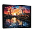 thumbnail image 2 of Designart "Moscow Popart Colorful City" Moscow Floater Framed Wall Art Print, 2 of 7