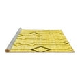 thumbnail image 2 of Ahgly Company Machine Washable Indoor Rectangle Solid Yellow Modern Area Rugs, 7' x 10', 2 of 4