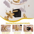 thumbnail image 2 of Baby Crib Mobile Nursery Decoration Moon and Stars Hanging Mobile Gender-Neutral Baby Mobile for Crib Handmade Newborn Nursery Decor Easy to Assemble & Durable (Golden Moon), 2 of 5
