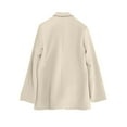 thumbnail image 4 of Wiyuqeen Oversized Blazers for Women Notch Collar Business Work Blazer Suits Long Sleeve Solid Casual Dressy Jacket Coats, 4 of 8