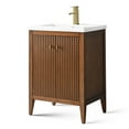 thumbnail image 6 of Vanity Art 24" Double Door Bathroom Vanity with Sink, Freestanding Storage Cabinet with Ceramic Top, and Removable Shelve, 6 of 9