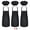 Black, variant on NCQ Kid's Apron with Chef Hat Set (3 Set) - Skin-friendly Children’s Bib with Pocket - Cooking, Baking, Painting, Training Wear - Kid's Size (6-12 Year, White)