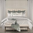 thumbnail image 5 of Siscovers The Great Gatsby Full Swing Textured Duvet & Insert Set Silver Queen 6 Piece, 5 of 5