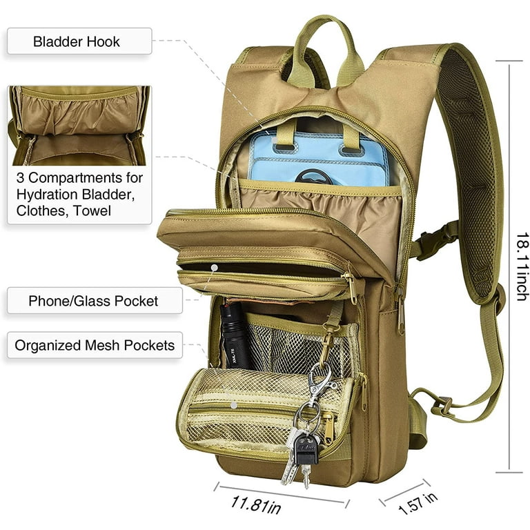 Hydration top compatible backpack