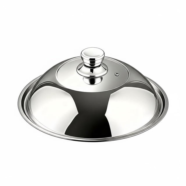 JWQFBC Tapa de Wok de Acero Inoxidable Diseño Visible Anti-Desbordamiento para Cocina