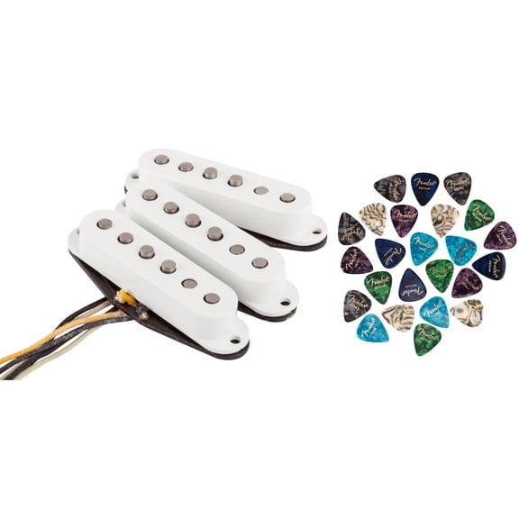 Fender Custom Shop Texas Special Stratocaster Pickups - White w/ Fender Picks