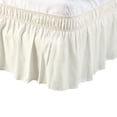 thumbnail image 1 of Falda De Cama Cenefa Base Poliéster Hoja Volante De Polvo Alrededor De 15 Camas Elásticas Beige Completo, 1 of 6