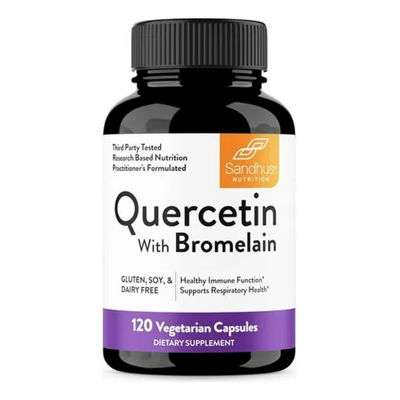 SANDHUS | Quercetina Bromelina Salud Respiratoria 120 caps