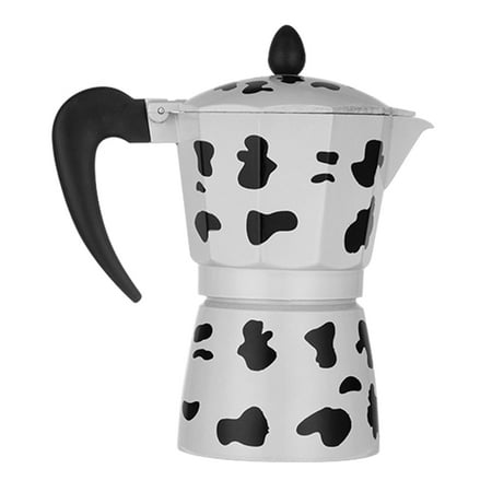 

Cow Printed Coffee Maker Aluminum Alloy Moka Pot Espresso Mocha Latte Percolator
