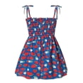 thumbnail image 4 of Toddler Little Girls Sleeveless Boho Dresses Spaghetti Strap Sun Dress Size 1-8T, 4 of 4
