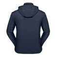 thumbnail image 3 of Little Donkey Andy Men's Softshell Jacket with Removable Hood, Fleece Lined and Water Repellent Deep Blue Size M, 3 of 7