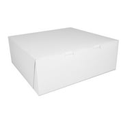 Southern Champion Tray 0991 Non-Window Lock Corner Bakery Box, White (50 Pack)