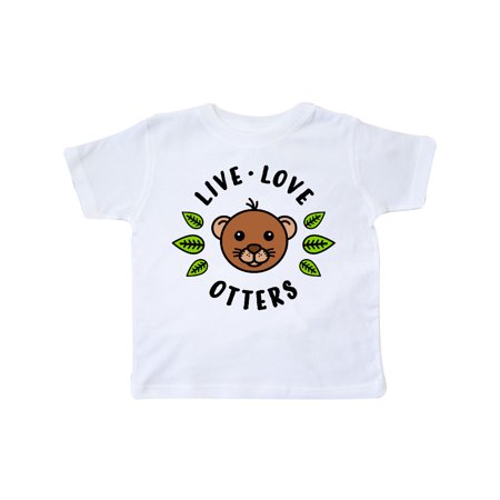 

Inktastic Live Love Otters Gift Toddler Boy or Toddler Girl T-Shirt