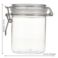 thumbnail image 2 of 550ml Honeypot Plastic Storage Jar Food Storage Container Transparent Canister, 2 of 8