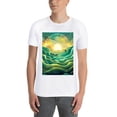 thumbnail image 4 of Solid ColorLandscape Oversize T-shirts For Women Basic Plus Tees Baggy t Shirts, 4 of 5
