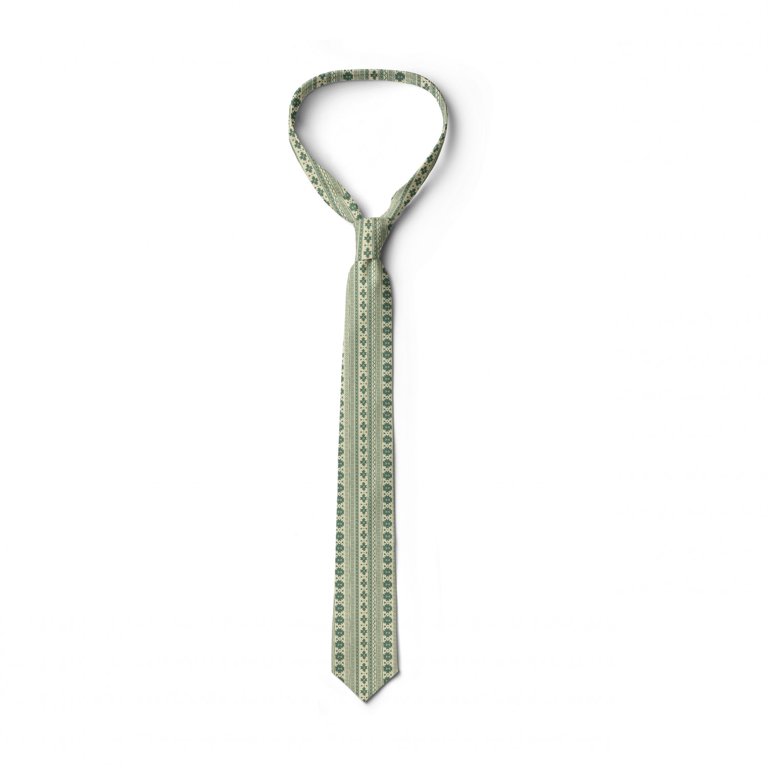 Aztec Necktie, Tribal National Borders, Dress Tie, 3.7", Reseda Green and  Beige, by Ambesonne - Walmart.com