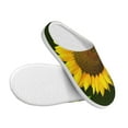 thumbnail image 3 of Daiia Sunflower3 Print Women’s Fuzzy Slippers Memory Foam Lightweight House Shoes Cozy Loafer Flannel House Shoes-44/45, 3 of 7