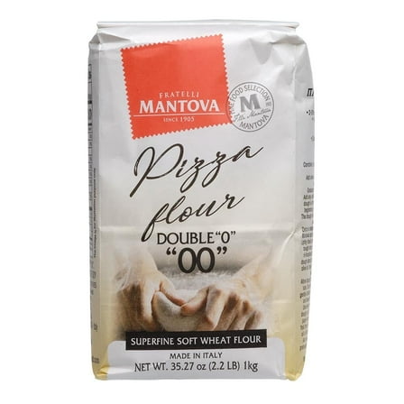 Mantova Pizza Flour, Double 00, 2.2 lbs (Pack of 2)