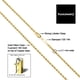 thumbnail image 3 of Xiao Hua Collar de cadena chapado en oro macizo de 14 k (2,1 mm, 45,7 cm), 3 of 4