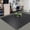 Black, variant on Clear Plastic Floor Mat 5'x7', Waterproof Non-Slip Vinyl Rug, Hard Floor Protector for Dining Room, Living Room, High Chair Use