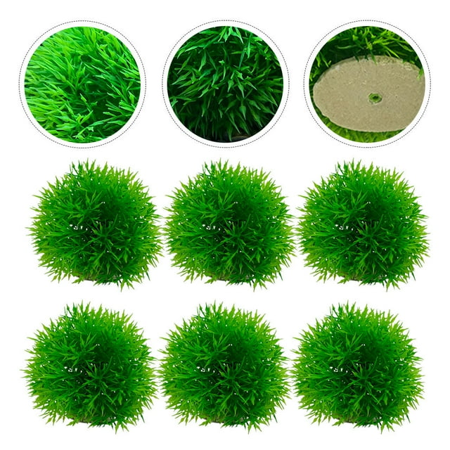 WRITWAA 6Pcs Fish Aquarium Plant Artificial For Home Use With Aquatic Plants