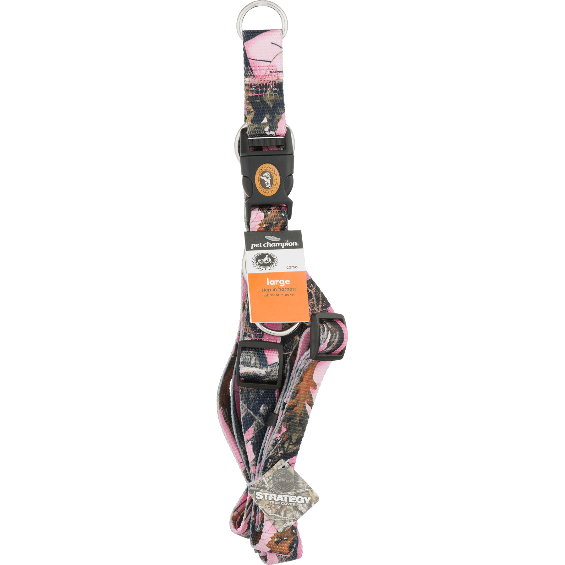 pink dog harness large