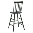 thumbnail image 7 of ZUO Ashley 29.9" Rubber Wood Bar Chair with Curved Back in Black (Set of 2), 7 of 7