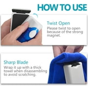 NEPTONION Magnetic Aquarium Fish Tank Glass Algae Scrapers Glass Cleaner Scrubber Clean [Blades Attachment, Floating, Scratch-Free, Non-Slip, Magnetizing]L
