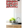 thumbnail image 3 of Ambesonne Poppy Flower Window Valance, Blossoming of Spring, 54" X 12", Coral Vermilion Green, 3 of 3