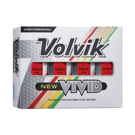 UPC: 0818615028858 | Volvik 2022 Vivid Golf Balls Matte Red 12pk