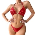 thumbnail image 1 of Clearance Sale 2025 Intimates Women Plus Size Underwire Underwear Set Two Piece Underwear Underwear Underwear Sleepwear Steel Chain Linked Underwire Underwear Set, 1 of 9