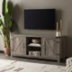 thumbnail image 2 of 58 Inch Tv Stand Living Room Furniture for Modern Tv Grey Cabinet Table Luxury Console Cabinets Home My Lux Decor Round, 2 of 7