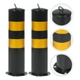 thumbnail image 4 of 2pcs Parking Barriers Driveway Security Post Barrier Safety Bollards Traffic Warning Column, 4 of 7